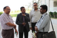 Prof. Ranga Rao & Tanmay Batabyal along with Mr. V Lokesh (MD , Innomantra Consulting)